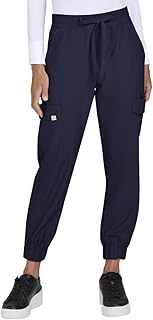 Planet Terra Women's 6-Pocket Jogger-Style Eco-Friendly Scrub Pant