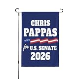 Chris Pappas 2026 flag Pappas For Senate New Hampshire Flags 12x18 Double Sided Yard Garden Banner No Flagpole 4