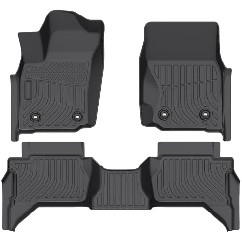 Floor mats for Toyota Tacoma 2024-2025 Double Cab, all-weather set