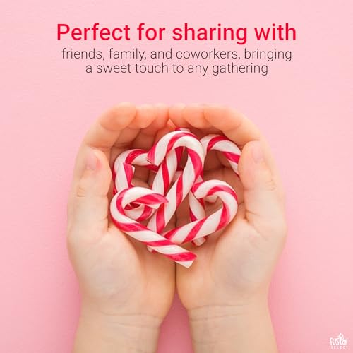Fusion Select 100 Pcs Mini Candy Canes - Striped Christmas Candies, Sweet Goodies for the Holidays - Naturally Flavored Mini Peppermint Confections for Yuletide Parties, Stocking Stuffers, Gifts - image 5