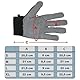 ALPIDEX Klettersteighandschuhe Unisex Fullfinger Handschuhe Kletterhandschuhe Full Finger Gloves Via Ferrata alle Finger geschlossen, Größe:M, Farbe:Wild Black