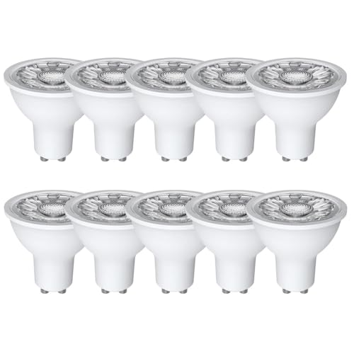 Müller-Licht 10 bombillas LED SMD/COB, 5 W (>50 W), 220-240 V, GU10, 345 lm, 36°, 4000 K
