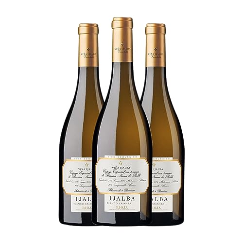 Viña Ijalba Blanco Rioja Crianza 75 cl Vino blanco (Caja de 3 Botellas de 75 cl)
