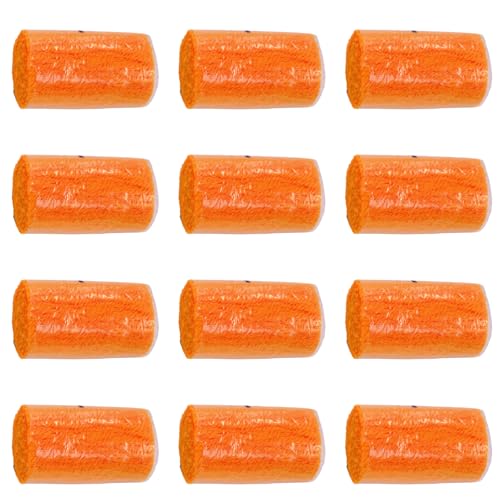 Image of Yglnden 12 Rolls Latch Hook Kit Colorful Yarn Bundles Cut Rug DIY Latch Hook Yarn for Handmake Craft Sewing Knitting for Adults (Orange #17)