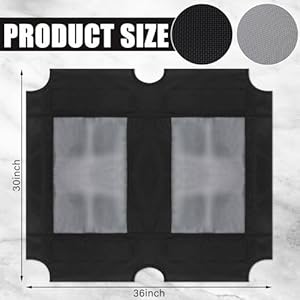 2-Pcs-Elevated-Dog-Bed-Replacement-Cover-Raised-Pet-Cot-Replacement-Cover-with-Mesh-Panel-36-x-30-Inch-for-Outdoor-Indoor-Cot-Not-Included-Black - Cucciolini Doodles   2-Pcs-Elevated-Dog-Bed-Replacement-Cover-Raised-Pet-Cot-Replacement-Cover-with-Mesh-Panel-36-x-30-Inch-for-Outdoor-Indoor-Cot-Not-Included-Black