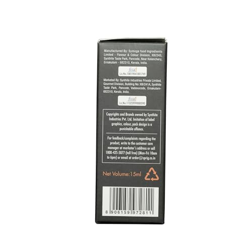 Image of Sprig Butterscotch Flavour | For Baking & Beverages | Ideal for baking cakes, biscuits, cookies, ice-cream | Baking essential | Strong caramel notes | 15ml