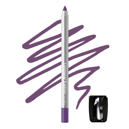 Deep Purple Plum Eyeliner Pencil Smooth No TuggingIdeal for Mature Skin