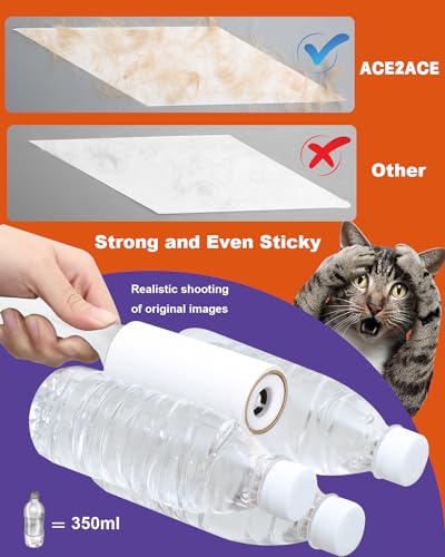 Lint Roller Value Pack, Everyday Clean Helper On Pet Hair, 540 Sheets, 6 Rollers+ 2 Handle, White Lint Roller Value Pack, Everyday Clean Helper On Pet Hair, 540 Sheets, 6 Rollers+ 2 Handle, White