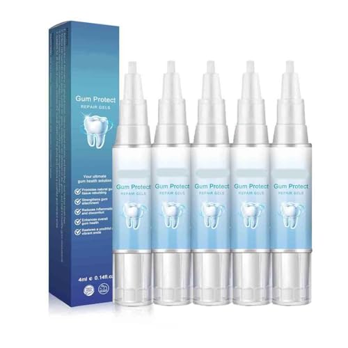 Zahnfleisch Therapie Gel - Gum Protect Repair, Shield Therapy, Gegen Entzündung, Zahnaufhellung Bleaching Stift (5 Stück)