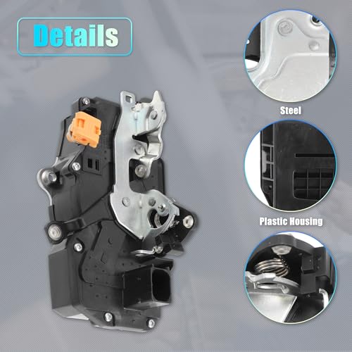 Image of X AUTOHAUX Replacement Rear Liftgate Door Lock Actuator for Pontiac Torrent 2006-2007 for Chevrolet Equinox 2005-2006 Tailgate Latch Assembly No.15256081 /22715163 Black