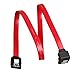 Relper-Lineso 6 Pack 90 Degree Right-Angle SATA III Cable 6.0 Gbps with Locking Latch 18Inch (6X Sata Cable Red)