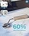 BaseSmall Adaptive Utensils 4-Piece Set | Weighted Silverware for Hand Tremors & Parkinson's | 42° Angled Rocker Knife & Shovel Spoon | 200g Weighted Utensils for Arthritis, Elderly (Grey,