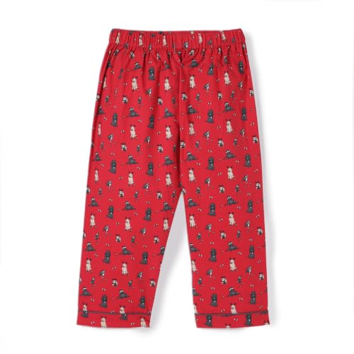 Image of Girls Premium Cotton Full Sleeves Printed Nightsuit Set | Collar Style Night Dress for Girls | Soft & Breathable Pajama Set | Trendy Kids Sleepwear & Nightwear