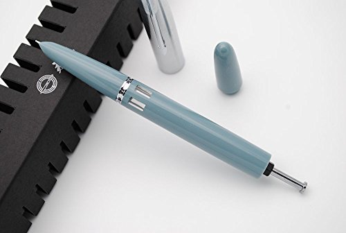 Czxwyst 601 Steel Cap Vacumatic Fountain Pen (Lake Blue With Ink Window) #TOP4