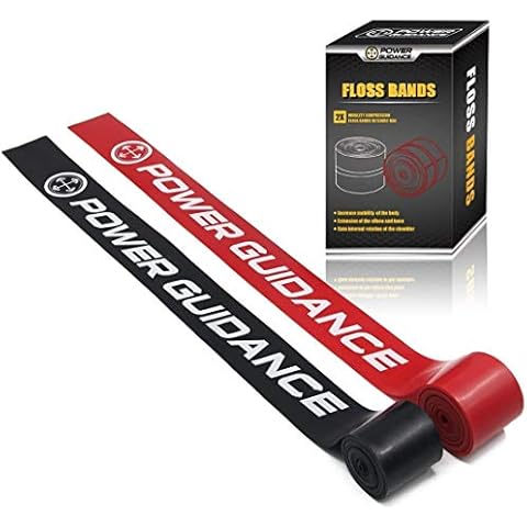 POWER GUIDANCE Muscle Floss Bands - Compression Bands - Mobility & Recovery Bands - for Improving Movement, Increasing Circulation & Reducing Soreness Cover