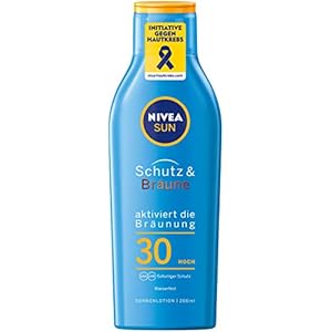 Nivea Sun Zonlotion, beschermingsfactor 30, fles, bescherming en bruin, 200 ml
