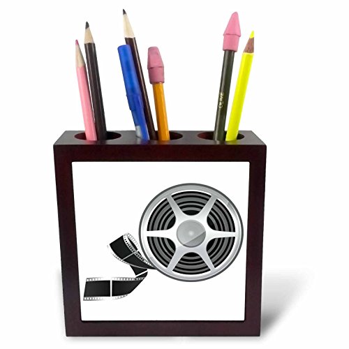 Bobine de film pot à crayons en carrelage 12,7 cm pour bureau rétro