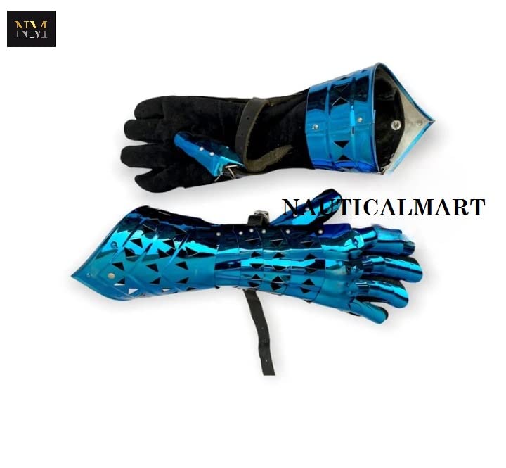 Medieval Knight Armor Gauntlet Functional Finger Armour Cosplay LARP