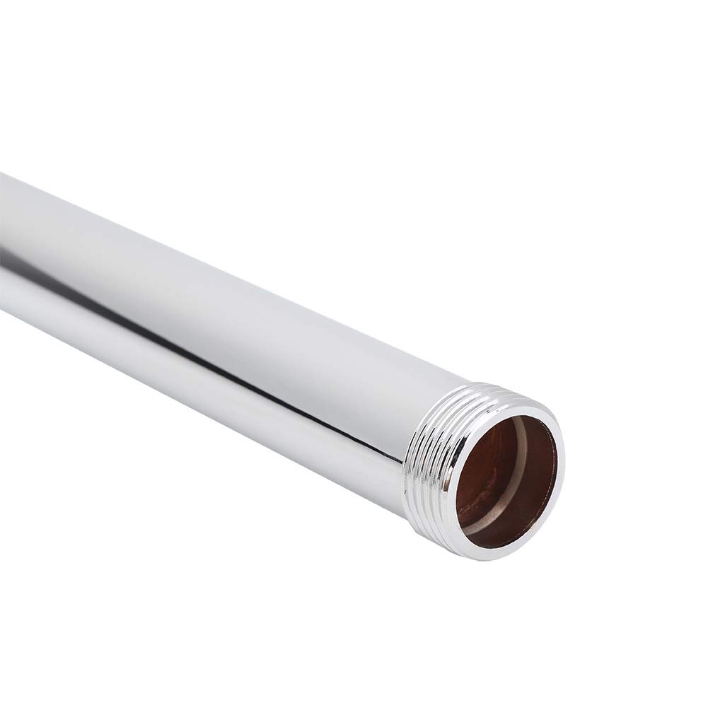 Tubo de Extensión de Ducha 25 mm de Diámetro, Galvanoplastia de Cobre, Ajuste de Altura, Fácil de Instalar, 100% Nuevo, Plateado, 1 Unidad