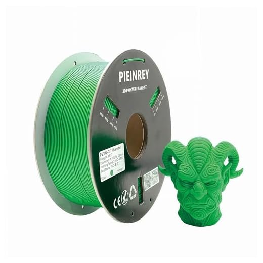 Reinforced Glass Fiber PETG Filament 1.75mm,PETG GF High Impact Resistance,Durability & Stiffness,Compatible with Bambu Lab Creality K1C,QIDI MAX3,FLASHFORGE, Prusa MK4 FDM 3D Printer,1 KG,Green