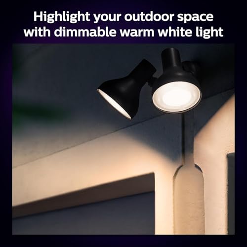 Image of Philips Hue Smart 100W PAR38 LED Bulb - White and Color Ambiance Color-Changing Light - 1 Pack - 1300LM - E26 - Outdoor - Control with Hue App - Works with Alexa, Google Assistant and Apple Homekit