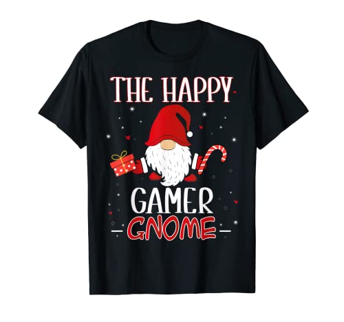 Gamer Disfraz de Grupo de Navidad de Gnomo Camiseta