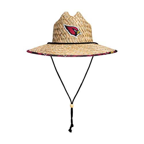 Image of NFL Team Logo Americana Floral Lifeguard Beach Straw Sun Hat