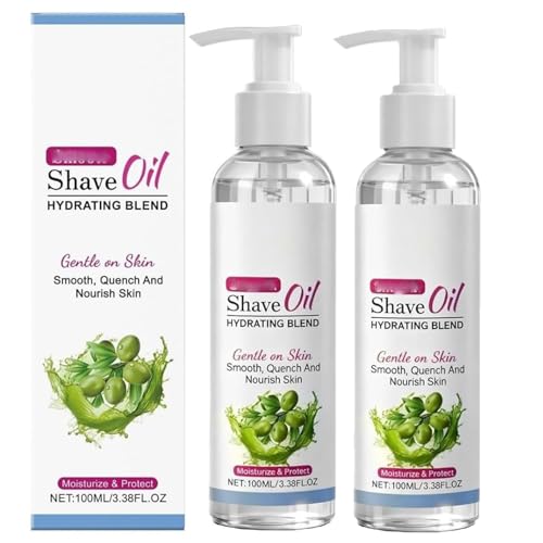 Olio da barba Smooth per donna, trattamento pre-rasatura e rasatura, idratante per la pelle, non untuoso, per viso, corpo e gambe