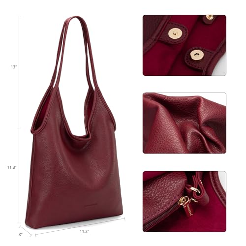 Image of Montana West Slouchy Hobo Bags for Women Soft Designer Shoulder Purses Ladies Top Handle Handbag