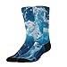 Meaudiwes Fashion Dress Decor Socks, Comfortable Work Leisure Sports Socks For Girls And Boys Ocean Beach Theme Sea Waves