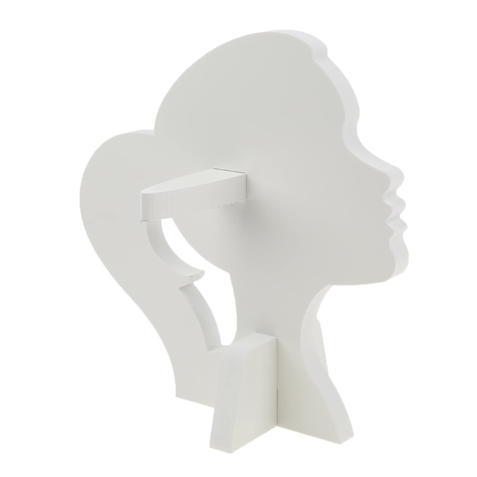 KUBAOSSpectacle Holder Male Female Mannequin Head Holder Stand Shelf for Eyeglasses Sunglasses Display Show Stand Holder Rack Glasses Frame (Color : Grey)