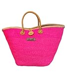 Radiant Handmade Sisal Straw Basket Tote with Leather Handles and Button Closure, Large Straw Purse Perfect for Travel, Handmade Summer Beach Tote Handbag, lunch bag for Women