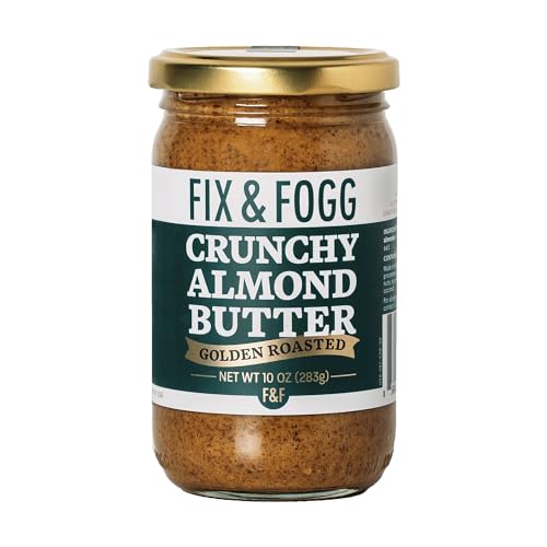 Fix & Fogg Crunchy Almond Butter Spread — New Zealand Made – 10 oz, 1 Pack