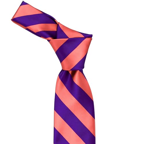 Image of tiemart Men's Striped Tie Standard Length