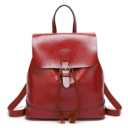 Mochila para mujer roja ideal para turismo urbano y escapadas de fin de semana
