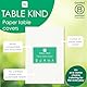 Table Kind 5× Weiße Einweg-Tischdecke aus Papier – Schlichte FSC-Tischdecken für Geburtstag, Hochzeit, Catering, Restaurant, Jubiläum