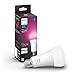 Philips Hue Smart 100W A21 LED Bulb - White and Color Ambiance Color-Changing Light - 1 Pack - 1600LM - E26 - Indoor - Control with Hue App - Works with Alexa, Google Assistant and Apple Homekit