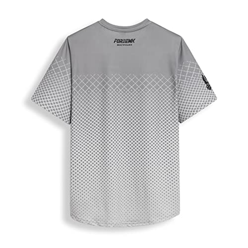 Forbemk Men's Bike Shirts Short Sleeve Quick Dry&Moisture-Wicking Running Hiking Cycling Jerseys Bike Clothing Bicycle Shirt-Light Brown-L #TOP1