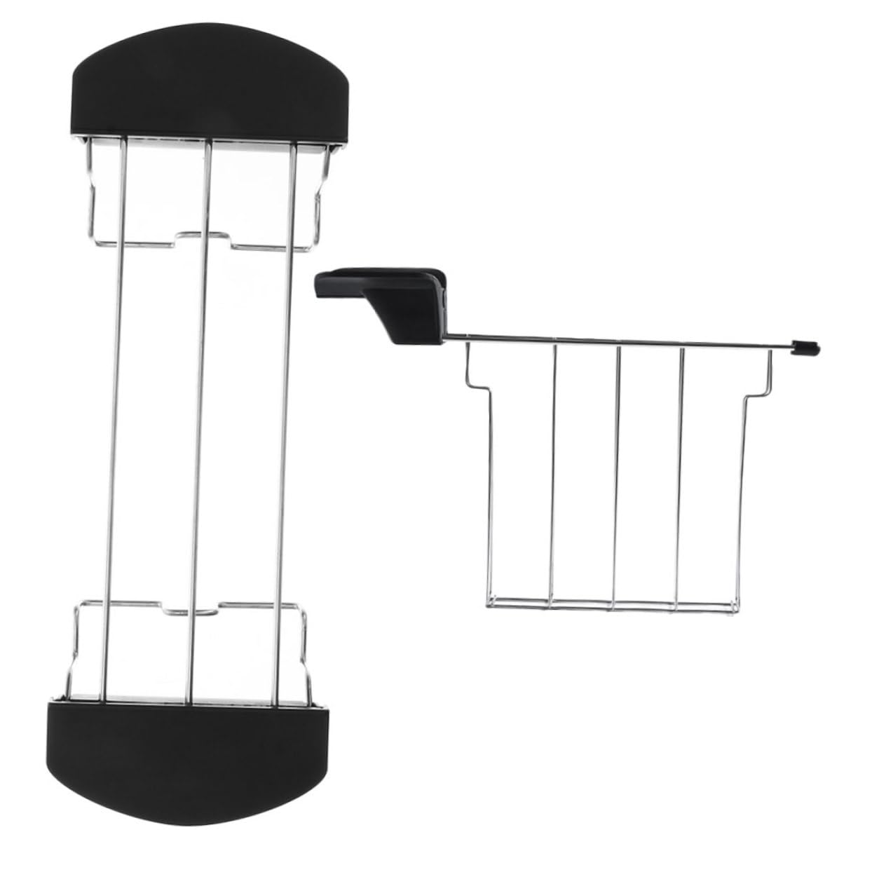 HOLIDYOYO 1set Toast Warming Rack Sandwich Holder Toaster Rack for Easy Kitchen Use Lightweight Compact Made of Stable and Stainless Steel for Toasting Bread and Sandwiches