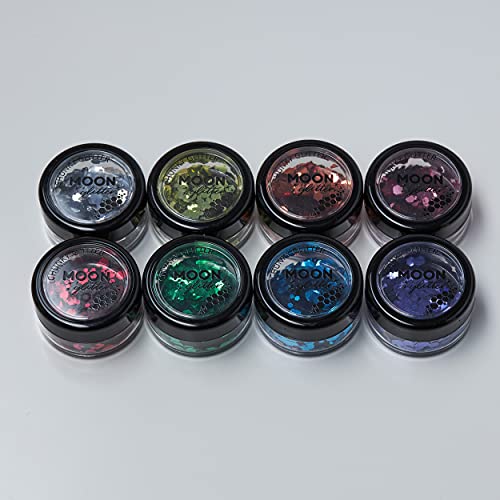 Klassischer grobkörniger Glitter von Moon Glitter - 100% kosmetische Glitzer für Gesicht, Körper, Nägel, Haare und… – Bild 4