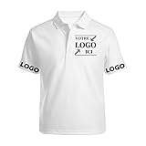 Personnalisable Polo Manches Courtes avec Photo Texte Logo Golf Tee personnalisée Polos Homme et Femme Vêtements De Bricolage Chemise De Travail Cadeaux Personnalisé