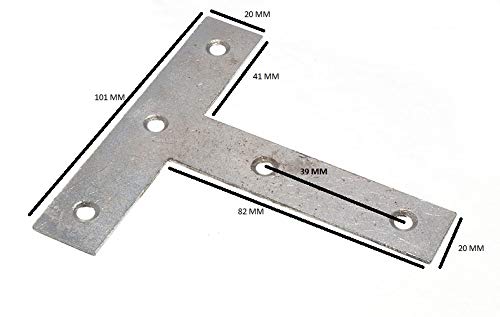 48 x 100mm BZP acciaio T che ripara i piatti piani di riparazione: rinforzo robusto
