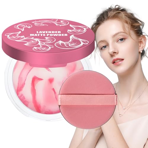 Polvo Facial: Polvo Prensado De Acabado, Para Maquillaje De Larga Duración, Cobertura De La Piel Resistente Al Agua, Compacto De Belleza Portátil Para Uso Diario, Oficina, Vacaciones