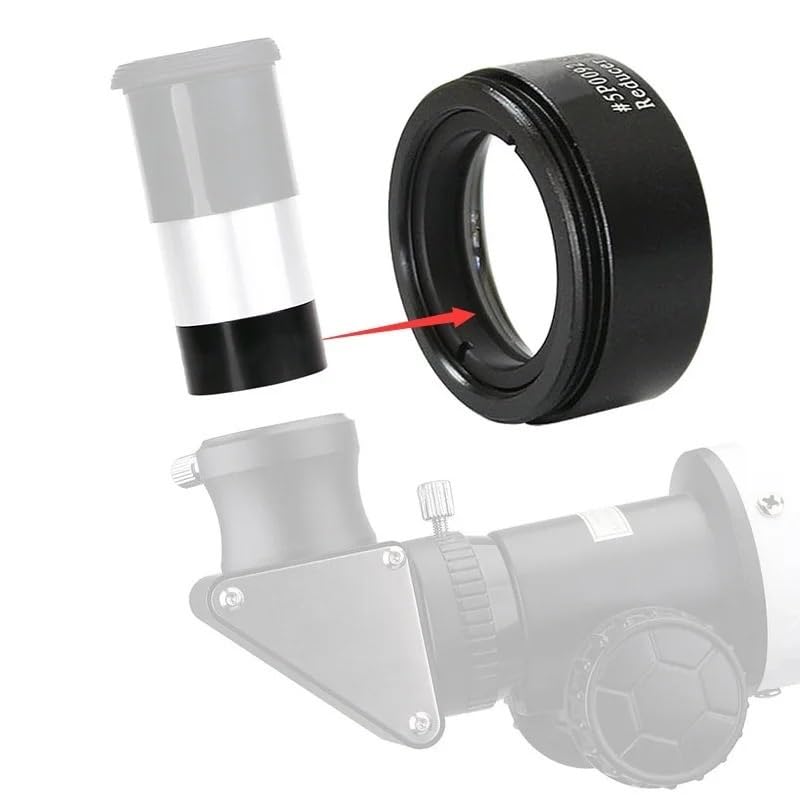 Accesorio de telescopio lente reductor 0,5X con rosca M28 M30 2
