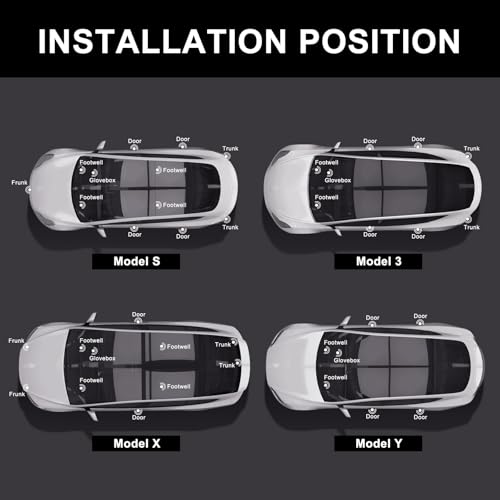 Kit 4 Bombillas LED Interiores para Tesla Model 3, Y, X, S miniatura 5