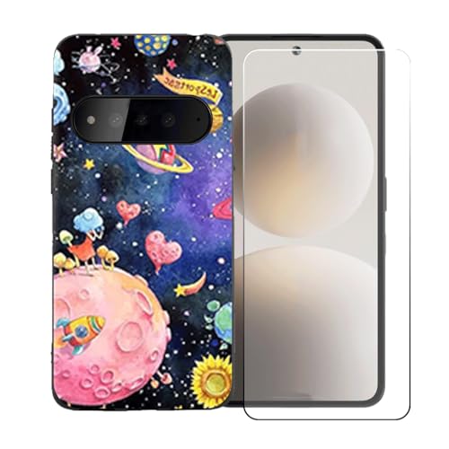 CongJiaLingXi�P�[�X�K�p �� Brain Natural AI Phone BGX5 (6.77") �K�p �� �d�����ꂽ�K���X�X�N���[���v���e�N�^�[�A�_�炩���V���R�[���V�F���o���p�[�h�Ռ�TPU�ی�J�o�[�������,LLM38