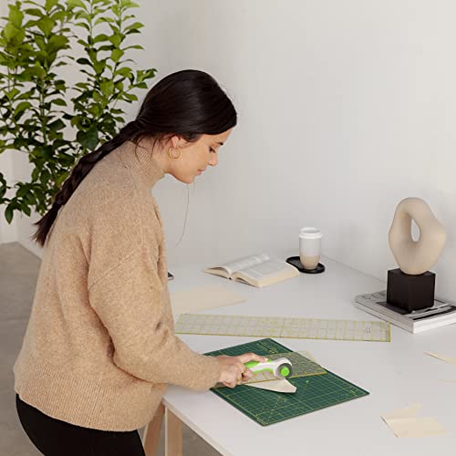 Elan Cutting Mat A3 Green, Self Healing Cutting Mat 18 X 12 Inch, 5-Ply Craft Mat, Craft Cutting Board, Art Mat, Imperial Sewing Mat, Quilting Mat, Hobby Mat, Quilting Supplies, Imperial Cutting Mat #TOP6