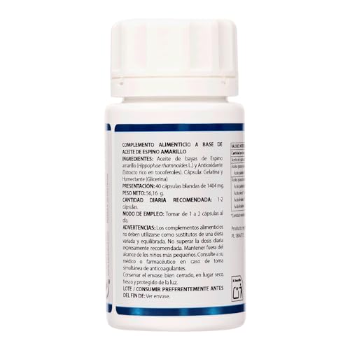 EQUISALUD Omega 7 1000mg Aceite Bayas produkt w kapsułkach 40 szt.
