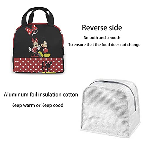 Womfui Red Lunch Bag Reusable Lunch Box Insulated Lunch Tote With Portable For Women Men #TOP2