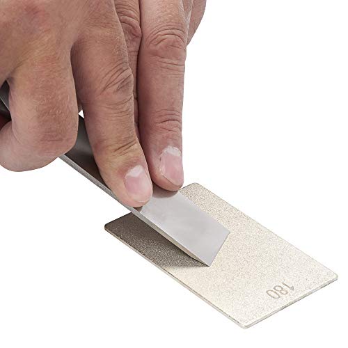 Image of Trend 3-Inch Double-Sided Diamond Sharpening Stone, 180 & 300 Grit, Credit Card Sized Honing Stone with Storage Wallet, DWS /CC /CX